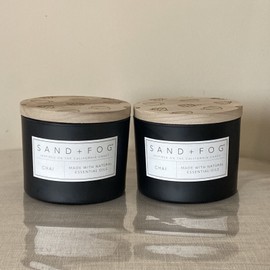 Sand + Fog Lot of 2 Sand + Fog Chai Essential Oils 2 Wick Candle 12 oz
