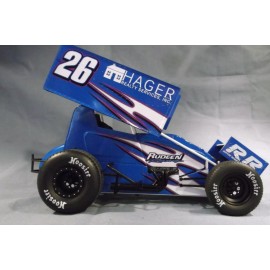 Acme 2021 CORY ELIASON HAGER REALTY RUDEEN  1:18 ACME SPRINT CAR  A1809518 OPEN WHEEL