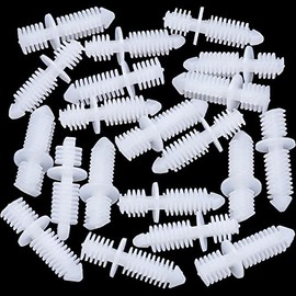 Rexka 20pcs Double End Xmas Tree Retainers Clips 11/32" Stem Diameter for Boat Marine Automotive Trim