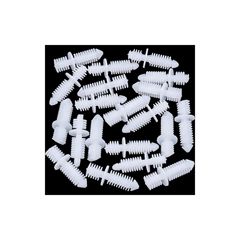 Rexka 20pcs Double End Xmas Tree Retainers Clips 11/32" Stem