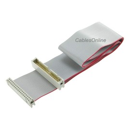 CablesOnline, 24 inch 34-Pin IDC 2.54mm-Pitch (2x17) 34-Wire M/F Flat Ribbon Extension Cable, FF-004