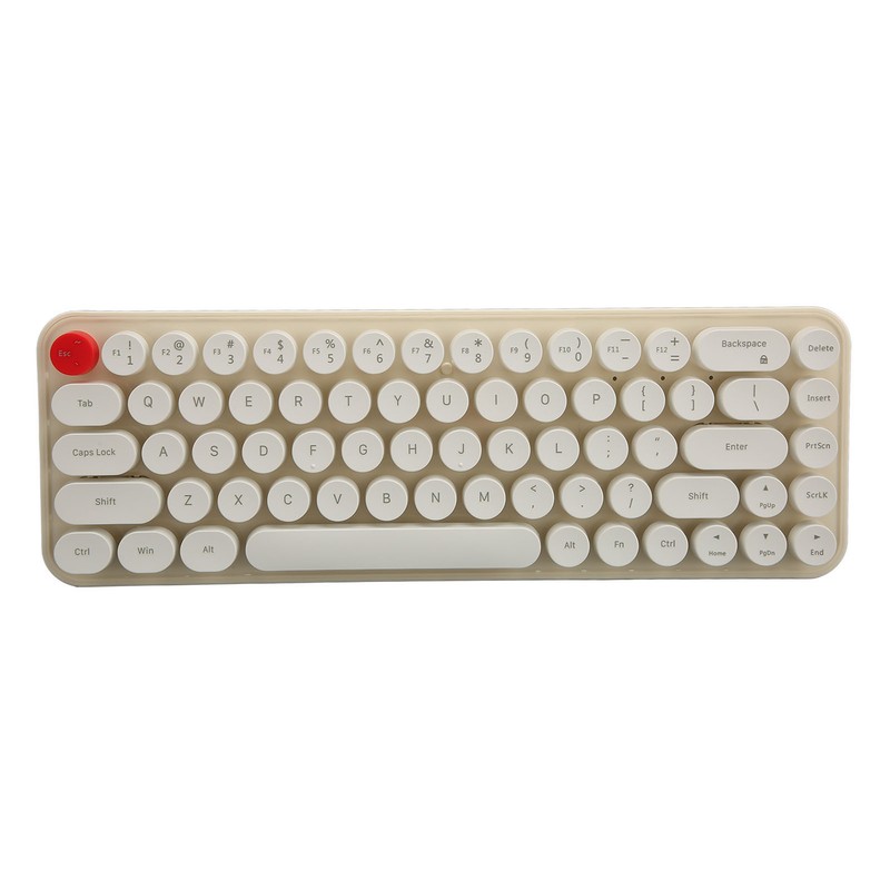 Wireless Keyboard Mouse Combo Mini Portable Retro Silent 2.4G Wireless