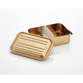 Skater AFT10B-A Fluffy Aluminum Lunch Box, 33.8 fl oz (1,000 ml), Large Capacity, For Men, Mineral Tone Gold