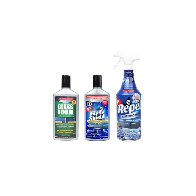 Glass Shield Windshield Rain Repellent Coating with Cleaner - Auto