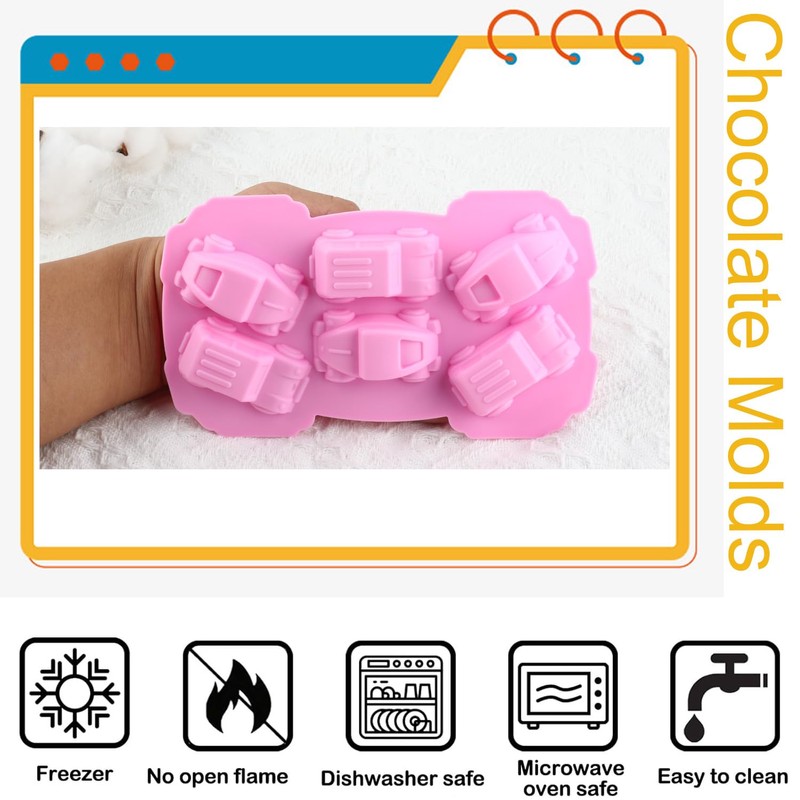 YIMINGMOLD Car Silicone Chocolate Molds For Chocolate Hard Candy Ice