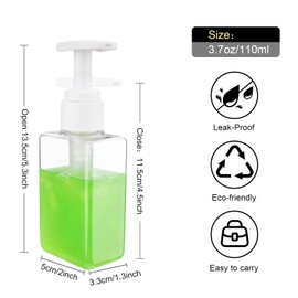 Travel Bottles Travel Accessories Toiletries 4 Pack 3.7oz/110ml Travel Shampoo and Conditioner Bottles Empty Plastic Pump Bottle Dispenser Travel Size containers travel essentials