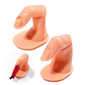 10 piezas de mano de práctica para uñas acrílicas, práctica de arte de uñas, dedos de práctica de plástico, dedos falsos