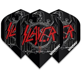 Winmau Slayer Rock Legends - Vuelos de dardos estándar fuertes de 100 micras (1 juego)