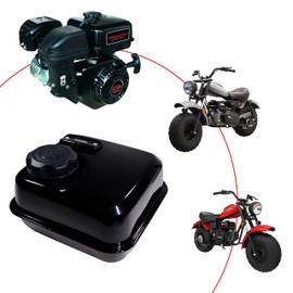JMCHstore Side Port Gas Fuel Tank W/ Gauge for Non Hemi Predator 212 6.5HP 212CC Engine 60363 69730 69727, Baja Massimo MB200 Mini bike, R210III Chipper Shredder 62323 Water Pump 56160 56162