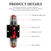 DXNQ 80A Inline Fuse Holder, 12V-48V DC Inline Reset Fuse