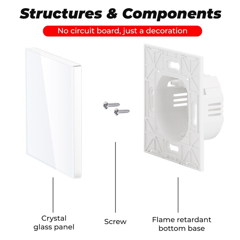 Acmerota Single Blanking Plate Socket Covers Single Electrical Blanking Cover