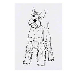 'Schnauzer Dog' Temporary Tattoo - Water Resistant, Skin-Safe, Non-Toxic Transfer (TO00079223)