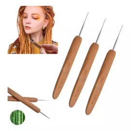 danybella moda y belleza  3 Pzas Agujas Ganchos Para Rastas Extensiones Cabello