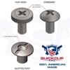 Black Chicago Screw - Thru Hole Binding Post Kit 1/8,