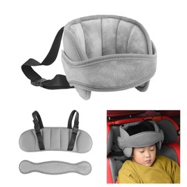 Kids Car Seat Travel Head Support Adjustable Toddler Headrest Support Band Head Strap Child Car Safety Sleeping Pillow Neck Relief Pillow Soft Carseat Straps Cover for Car Plane Seat Travel Journey