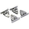 Clear Universal Wind Wing Kit W/Chrome Brackets