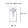 2 Pcs 100ml 3.4oz Push Down Empty Pump Dispenser Bottles