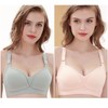 2PCS Maternity Bra Pure Cotton Wireless Soft Breathable Breastfeeding Bra