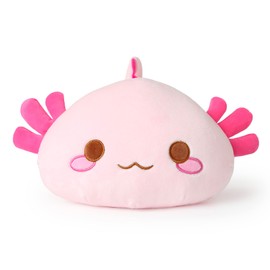Onsoyours Cute Axolotl Plush, Soft Stuffed Animal Salamander Plush Pillow, Kawaii Plush Toy for Kids (Pink Axolotl A, 13")