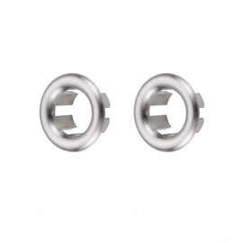 Sink Overflow Ring Brushed Nickel: ARCORA 2 Pack Bathroom Kitchen Sink Basin Trim Overflow Cover Hole Insert Cap