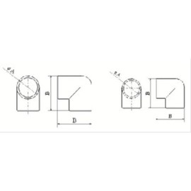 Fujitec B28402 Pipe Fitting Elbow, 1.3 inches (32 mm) (with Screw Closure)