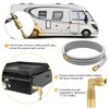 12FT RV Quick Connect Propane Hose with 1/4" Safety Shutoff