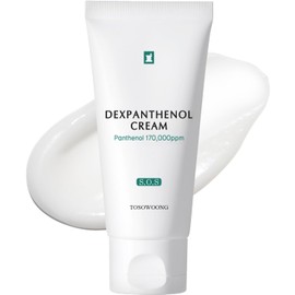 TOSOWOONG Dexpanthenol Cream, 170,000ppm B5 Panthenol, Madecassoside, Centella Asiatica, Facial Moisturizer, Soothing, Hydrating,