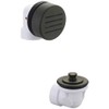 Olympia Overflow and Waste Drain Half Kit Matte Black, D-820H-PVC-MB