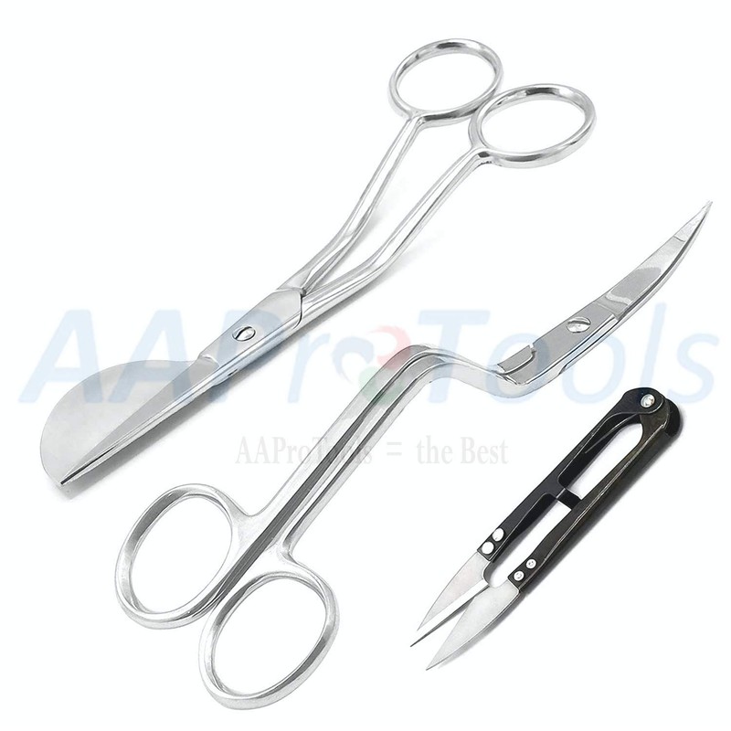 AAProTools Set of 2 6" Double Bent Curved Machine Embroidery