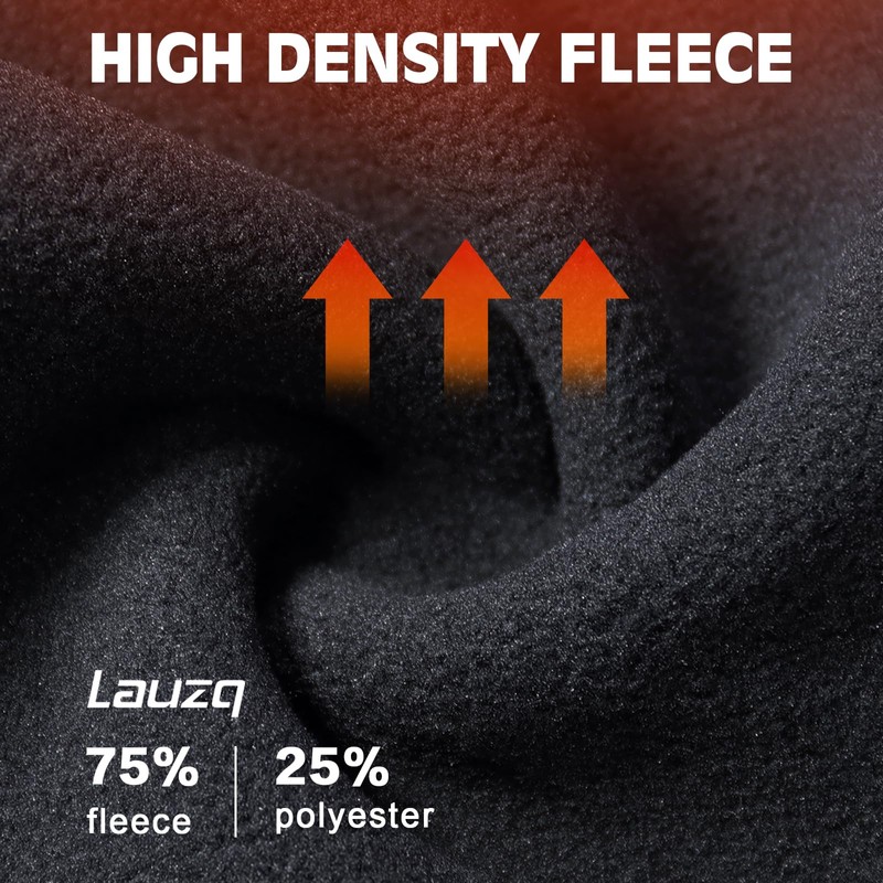 Lauzq Winter Fleece Ear Warmers Muffs Headband for Men Women