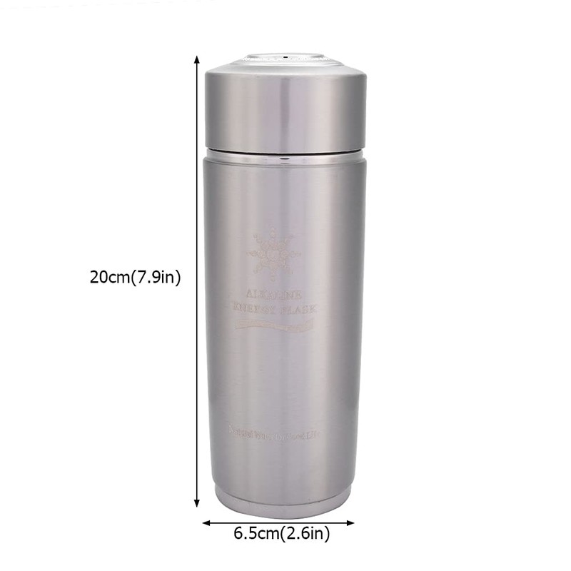 Stainless Alkaline Water Bottle Portable Nano Balance Energy Ionizer Cup