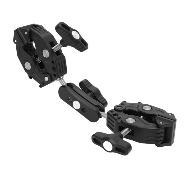 Dual Camera Clamp, 360 Degree Clamp Mount Ball Head Adapter
