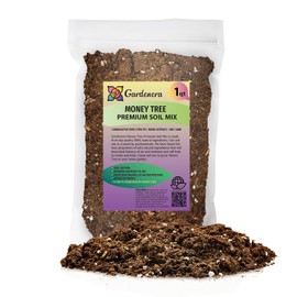 GARDENERA Money Tree Potting Soil Mix for Planting or Repotting Guiana Chestnut, Soil Blended to Properly Grow Money Tree Plants - (1 Quart Bag)