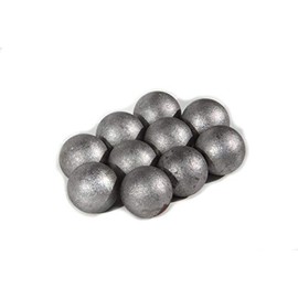 UHRIG 10 x solid iron balls, solid steel balls, each with a diameter of 15 mm, 10 pieces iron balls for e.g. wrought iron fence and much more.