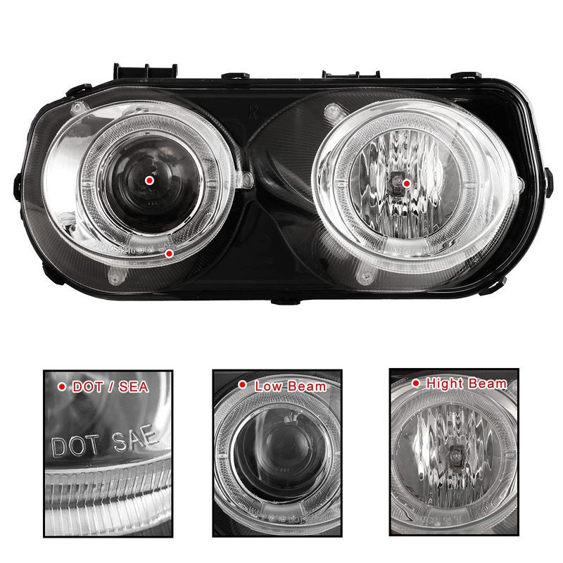 ROXX Replacement Headlight Assembly Compatible with 1994 1995 1996 1997