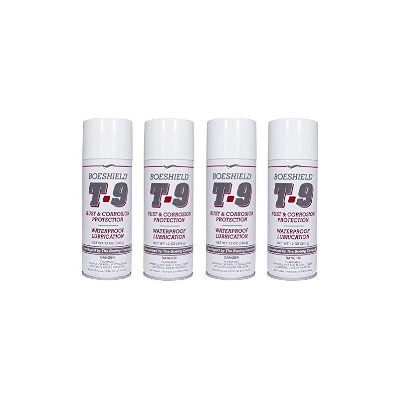Boeshield T-9 Rust & Corrosion Protection/Inhibitor and Waterproof Lubrication, 12