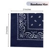 Lizzy 3 x Paisley Multifunctional Bandana's (Navy Blue, Black, White)