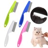 KASESSS 4 Pcs Nit Comb, Lice Combs with Long Handle, Head Lice Combs Stainless Steel Nit Combs for Long Thick Hair Lice Comb Reusable Head Lice Comb Remove Head Nits Nit Combs Kids Pets Adults