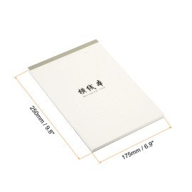 PATIKIL 6"x8" Writing Pads, 2 Pack Ruled Note Pad with 70 Sheets Thicken Narrow Lined Legal Pad Writing Paper Scratch Pad for Work Office Home