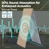 AKUMAX Small Soundproof Wall Panels-Acoustic Panels 4.72x6.3inch 3D Wall Panels