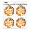 Give Thanks Thanksgiving Pumpkins Refrigerator Fridge Locker Vinyl Circle Magnet