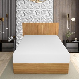 HOME ACE White Easy Iron Percale 4FT Small Double Fitted Sheet Small Double Sheets Polycotton Fitted Sheet caught, 100% Poly Cotton 4FT Fitted Bed Sheets, Small Double Bed Sheets