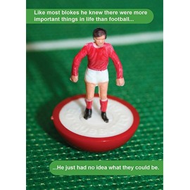 SUBBUTEO SU001 More Important Things In Life Than Football Birthday Card Multi Colour