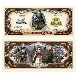 American Art Classics Pack of 100 - Legend of Zelda Limited Edition Collectible Novelty Million Dollar Bill - Best Gift for Zelda Fans Link, Twilight Princess, Ocarina