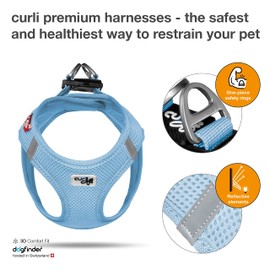 Curli Vest Harness Air-Mesh Skyblue 2XS