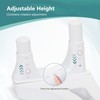 Poop Stool Toilet White Adults for Bathroom, 5.9" to 8.5"