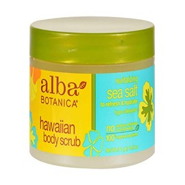 ALBA BOTANICA BODY SCRUB,SEA SALT, 14.5 OZ
