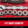CRAFTSMAN V-SERIES Socket Set, Shallow MM, 1/4 Inch Drive, 38