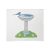 CafePress Blue Bird Bath Throw Blanket Super Soft Fleece Plush