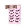 Small Devil False Eyelashes, Set of 5, Compatible with Natural